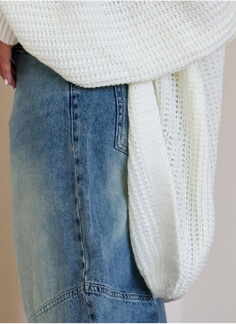 Pavo - Beige OverSized Cardigan - Image 1