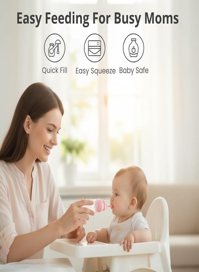 Bubblino SpoonSip Feeder | Dual Tip Baby Feeding Spoon with Straw | Soft Silicone Design for Infants & Toddlers | Easy Grip Handle, Gentle on Gums, Ideal for Purees, Liquids and First Foods - Image 3