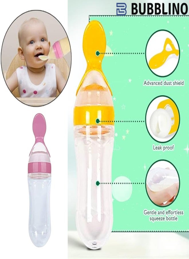 Bubblino SpoonSip Feeder | Dual Tip Baby Feeding Spoon with Straw | Soft Silicone Design for Infants & Toddlers | Easy Grip Handle, Gentle on Gums, Ideal for Purees, Liquids and First Foods - Image 2