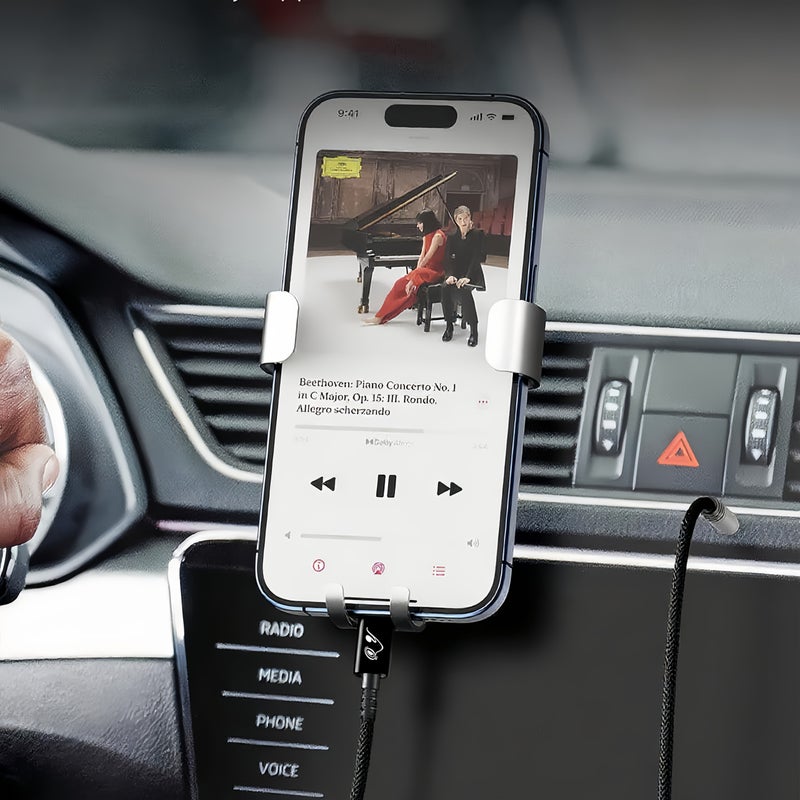 كابل صوت من Type C إلى 3.5 ملم TRRS، محول AUX إلى USB-C، تأثير صوت ستيريو 5D، جودة صوت عالية الدقة هاي فاي، مع ميكروفون، متوافق مع أجهزة Apple وSamsung Galaxy وPixel وiPad بحجم 23 بوصة. - Image 4