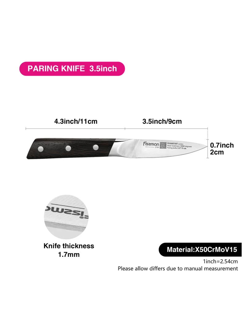 Fissman 3.5 inch 3.5'' Paring Knife FrankFurt Series with Sturdy And Elegant Handle  | Best Price UAE