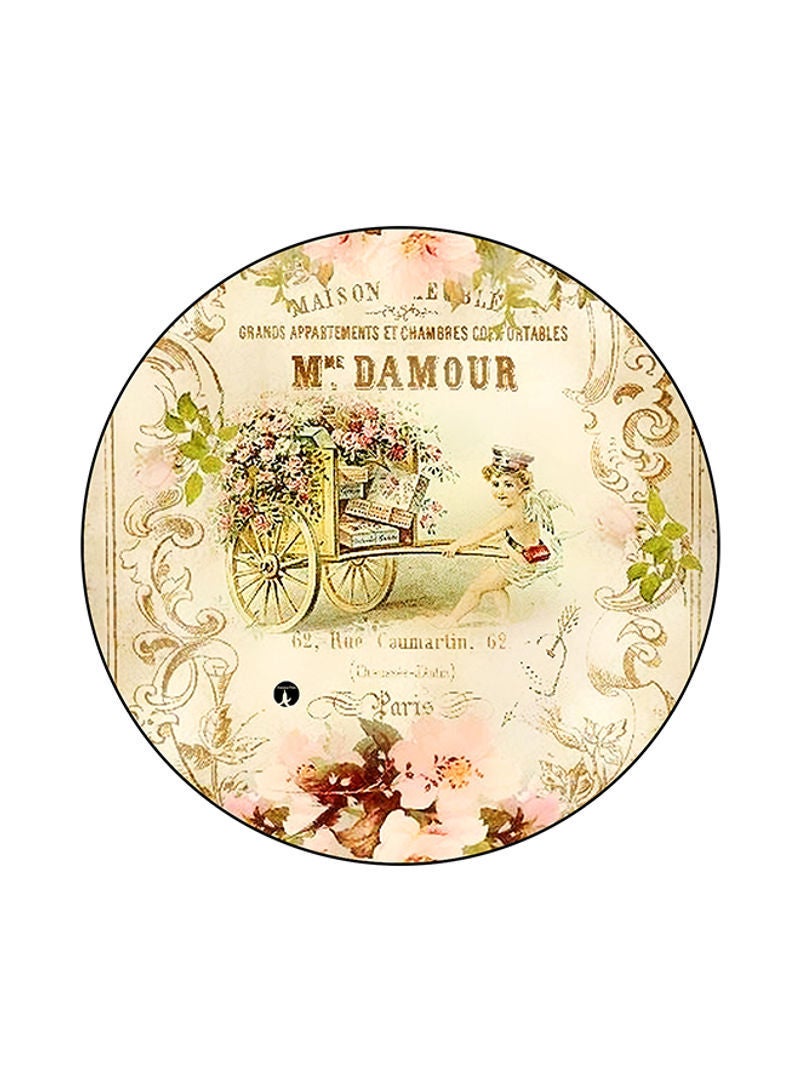 RKN Vintage Art Printed Mouse Pad Multicolour