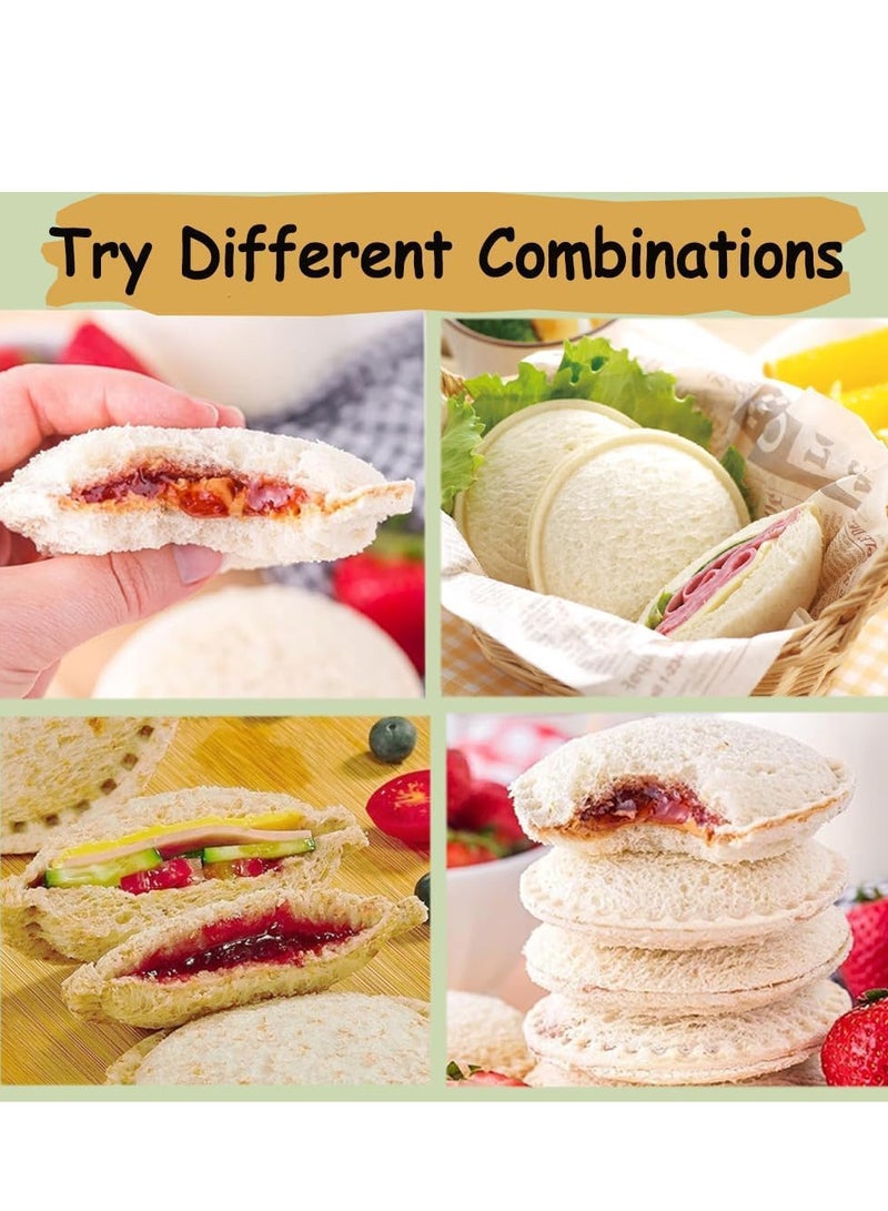 قطاعة حافة الخبز وصانعة الساندوتشات ذات شكل دائري ومتعددة الألوان ومتنوعة بشكل عشوائي - Image 3