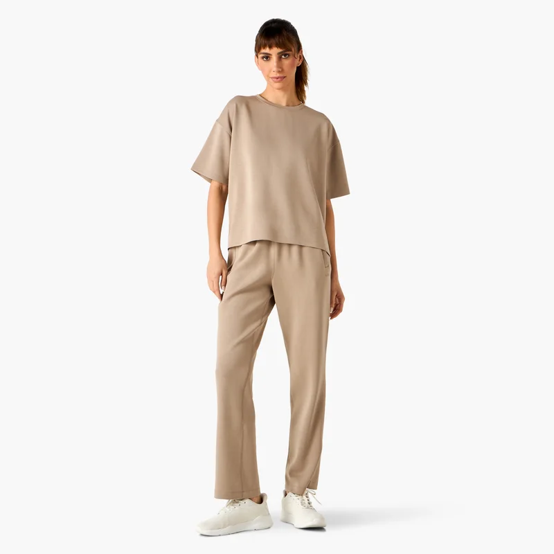 ADOT by Splash Track Pants with Elasticated Waistband and Pockets