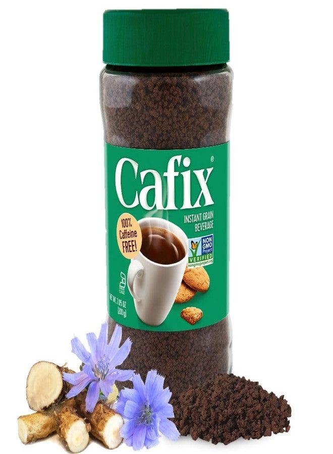 Cafix All Natural Instant Chicory Coffee Alternative, Great-Tasting, Rich and Bold, Zero Caffeine - 7.05oz Jar (Pack of 1) - Image 1