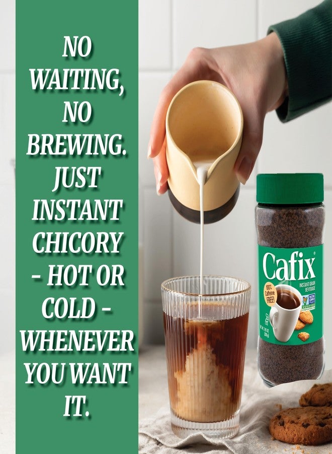 Cafix All Natural Instant Chicory Coffee Alternative, Great-Tasting, Rich and Bold, Zero Caffeine - 7.05oz Jar (Pack of 1) - Image 4