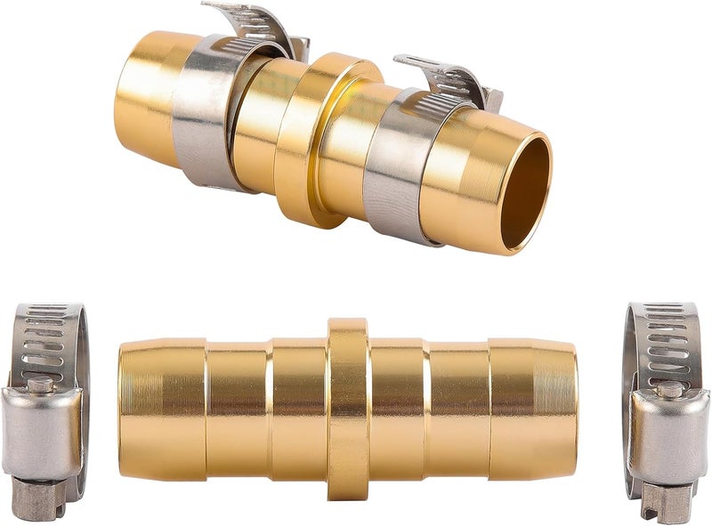 Sanpaint 2 Pack Garden Hose Connector Repair Mender Kit with Stainless Clamp,Fits 3/4"-5/8" Water Hose Repair Fitting - Image 3