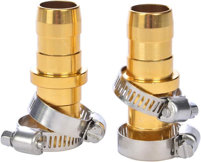 Sanpaint 2 Pack Garden Hose Connector Repair Mender Kit with Stainless Clamp,Fits 3/4"-5/8" Water Hose Repair Fitting - Image 1