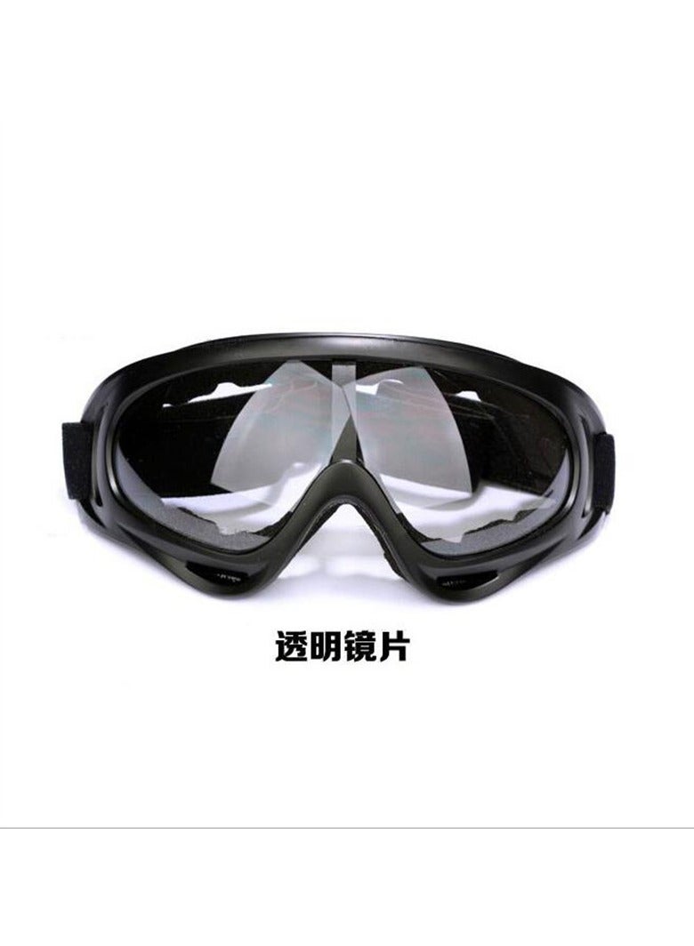 Healife Anti-Fog Windproof Protective Sports Goggles with Clear Impact-Resistant Lens, Adjustable Strap Safety Eyewear for Motorcycle Riding, Skiing, Construction, Outdoor Dusty Environments – Unisex Fit - Image 2