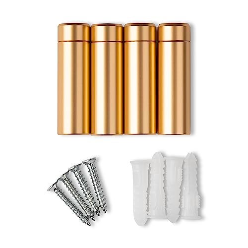 Wexel Art 1.5" Gold Stainless Steel Mounting Hardware for Acrylic Floating Frames (Pack of 4) - Image 5