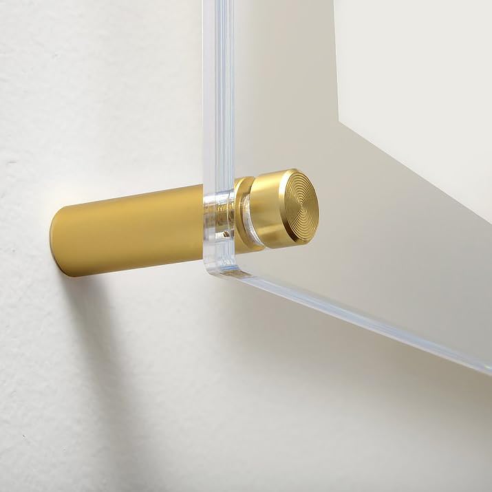Wexel Art 1.5" Gold Stainless Steel Mounting Hardware for Acrylic Floating Frames (Pack of 4) - Image 3