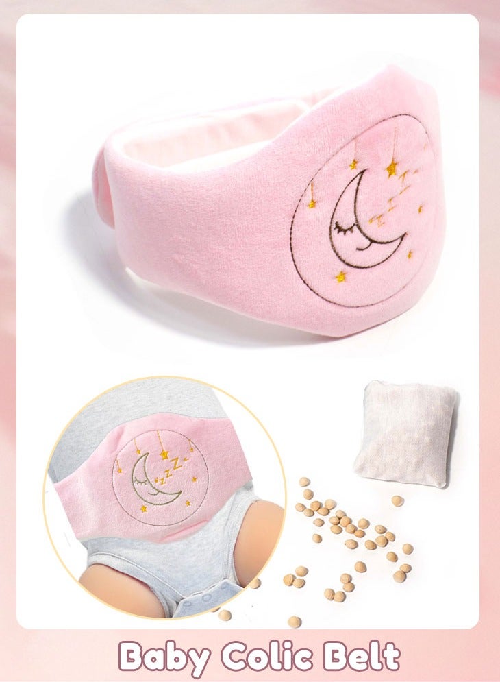 Sharpdo Adjustable Baby Colic Belt, Natural Cherry Stone Filled Warmer for Gas, Bloating & Infant Tummy Pain Relief for Boys and Girls - Image 1