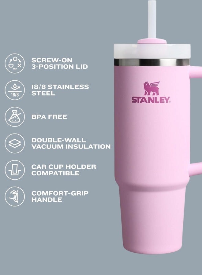 Stanley Quencher H2.0 FlowState Stainless Steel Vacuum Insulated Tumbler with Lid and Straw for Water, Iced Tea or Coffee, Smoothie and More, 40 oz - Image 3