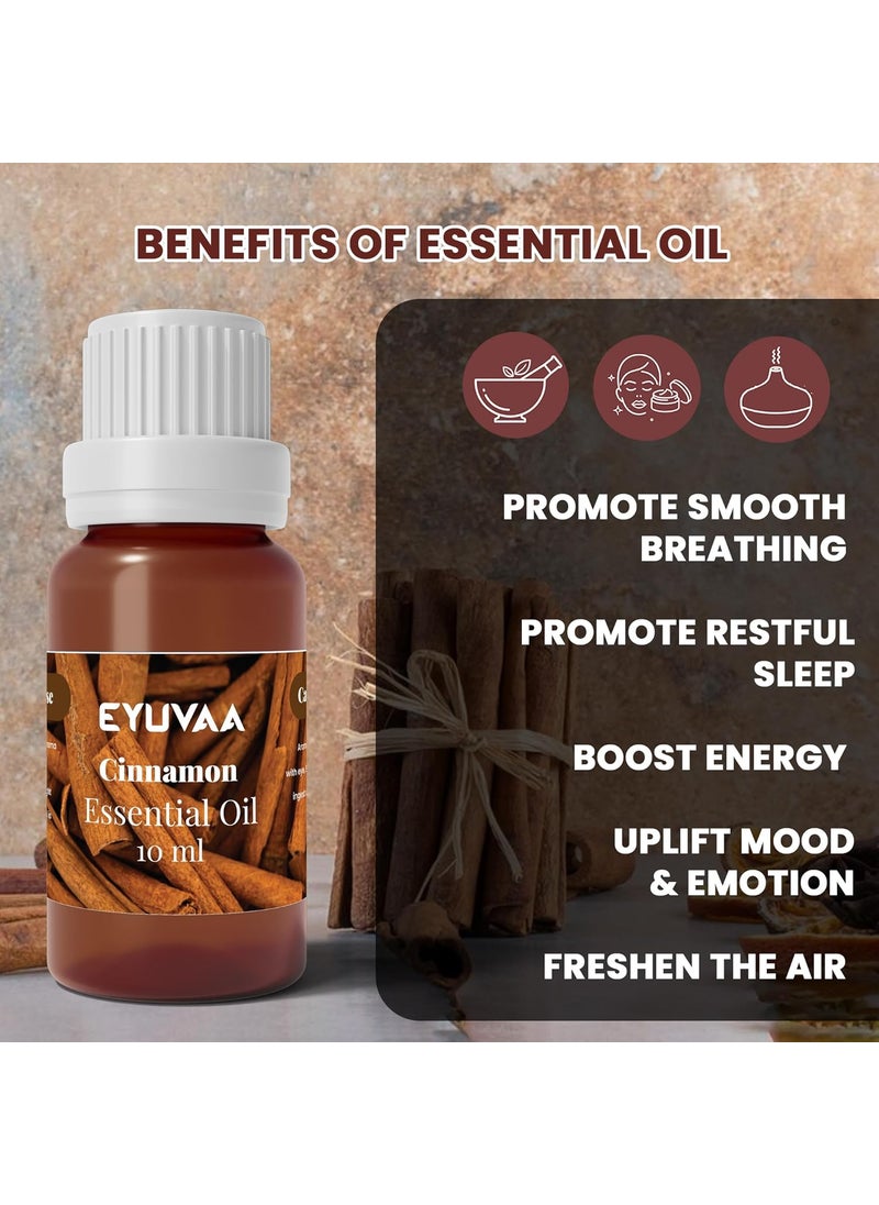 DECOVAA DECOVAA Electric Handcrafted Ceramic Aroma DiffuserAromatherapy Essential Oil DiffuserAroma Oil BurnerDiffuser for Home Decor and Fragrance with 10 ml Scented Oil Cinnamon Fragrance Brown  - Image 2