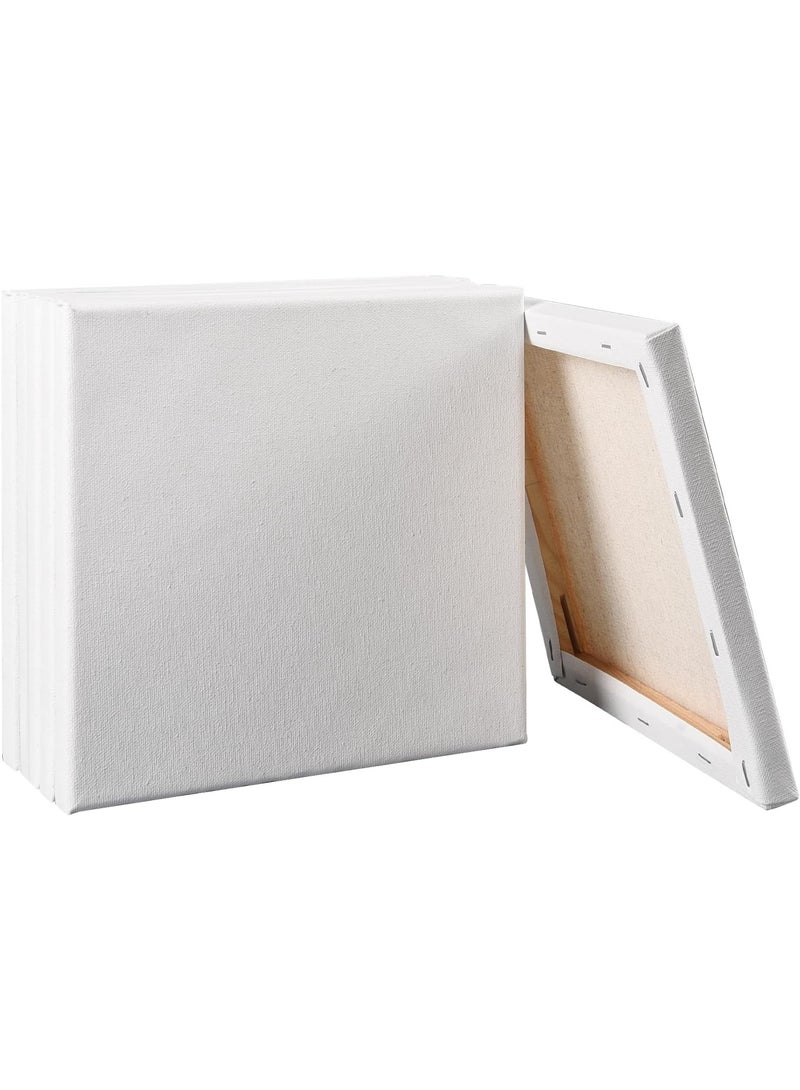 Generic 6PCS Artist Blank Canvas Frame,  Pre-Stretched Canvas Artist Blank Canvas Triple Primed/Acid Free/Medium Grain/Professional Artist Acrylic Paint, Oil Paint for Painting (25CM X 30CM) - Image 1