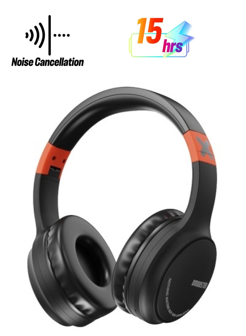 DMOOSTER D MOOSTER D51 Foldable Noise Reduction Bluetooth Headset(Black) - Image 1