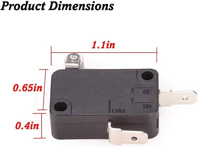 woobles 10896 Accelerator Micro Switch for EZGO Electric 1994-Up TXT PDS/DCS Golf carts （2 Pack） - Image 2
