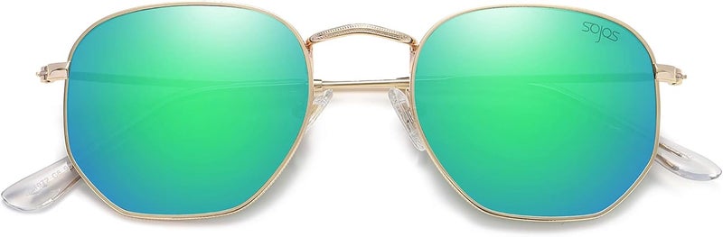 Sojos Square Polarized Sunglasses for Women Men Small Hexagonal Polygon Shades SJ1072 - Image 1