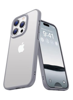 Generic Compatible with iPhone 14 pro max Clear Case Shockproof PC Soft Silicone [Anti-Yellowing] TPU Bumper Protective Cover (gray)  - Image 1