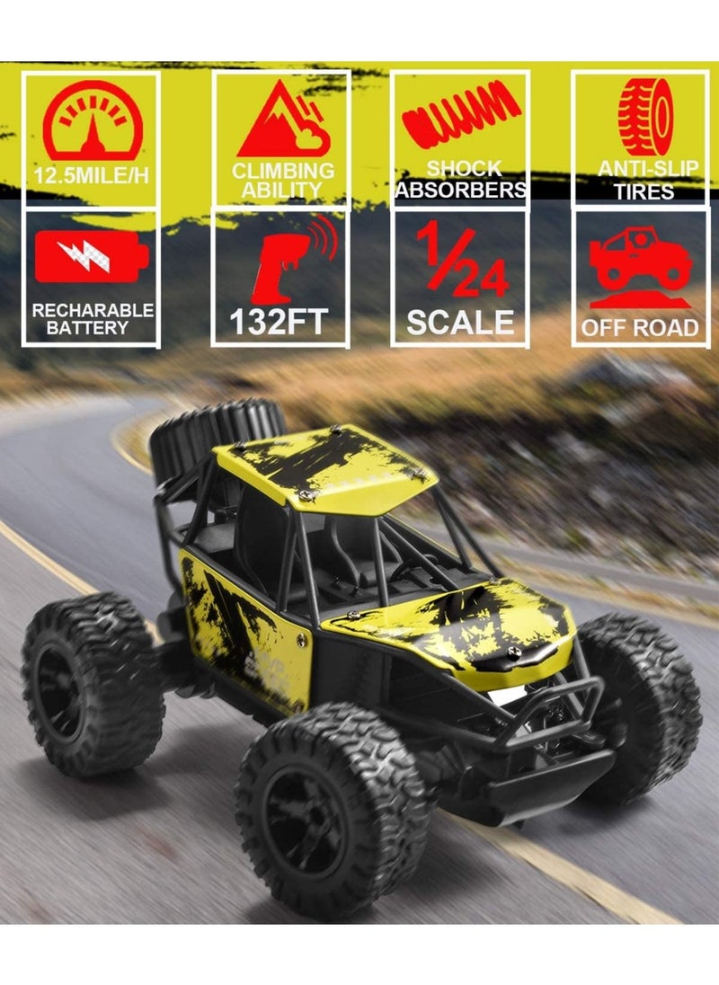Swift RC Cars High-speed Drift Off-road Remote-Control Car with Suspension System, Aluminum Alloy RC Monster Truck Cars Boys Gifts Birthday Gift for Kids  - Image 5