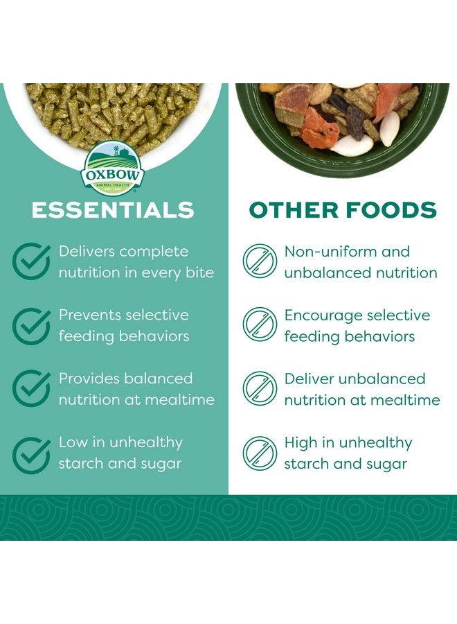 أوكسبو طعام Oxbow Essentials للخنازير الغينية البالغة - حبيبات طبيعية بالكامل للخنازير الغينية البالغة - موصى بها من قبل الأطباء البيطريين - بدون مكونات صناعية - فيتامينات ومعادن طبيعية بالكامل - صنع في الولايات المتحدة الأمريكية - 5 رطل. - Image 2