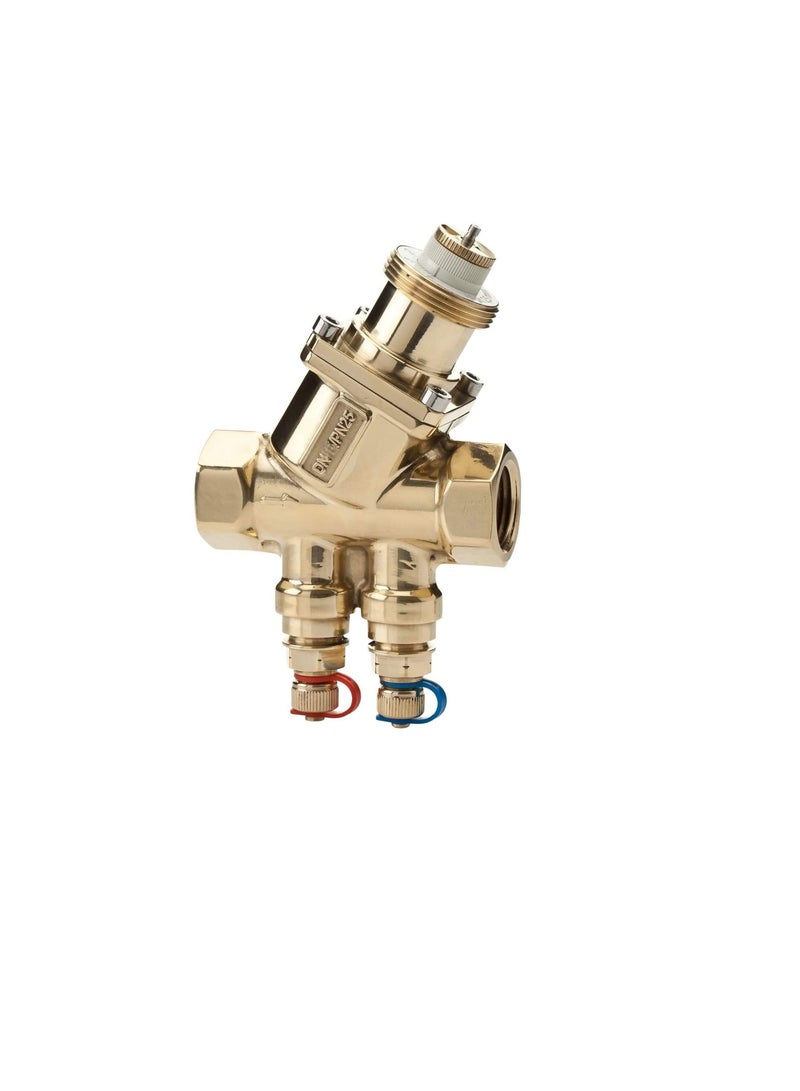 OPTIMA Compact Pressure Independent Balancing & Control Valve 53-1338 1.1/4Inch, DN32/PN25 M/M High 5 P/T, AC Chiller Water Actuator Control Valve, Made in Denmark - Image 2