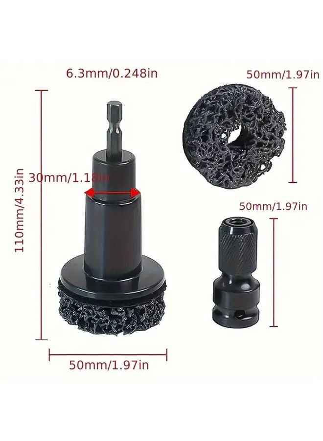 Brake Rotor Rust Removal Tool Set With 2 Tools And 6 Grinding Heads - Image 3