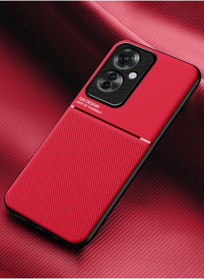Generic - Protective Case Cover For OPPO Reno11F 5G Red High end Business - Image 1