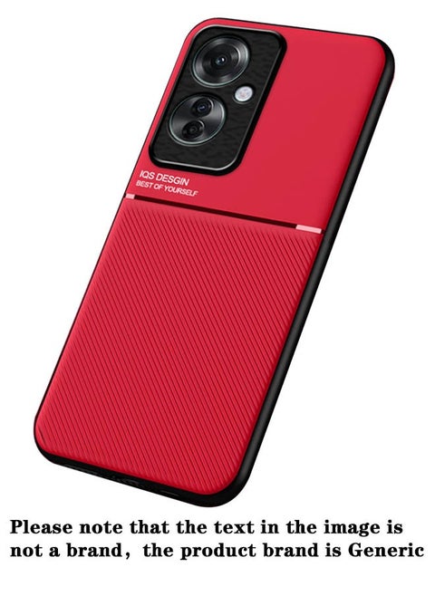 Protective Case Cover For OPPO Reno11F 5G Red High end Business