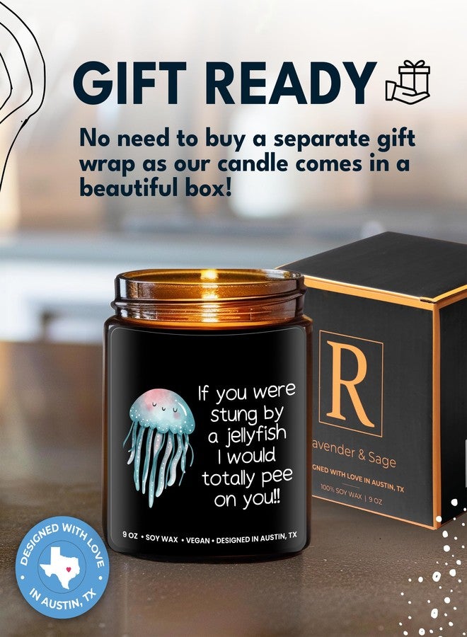 Rosa Vila Funny Friendship Candle, If You were Stung by a Jellyfish, Funny Gifts for Friends Adult Humor, Best Friends Gifts for Friend Women Unique, Birthday, Christmas, Gift-Ready - Image 4