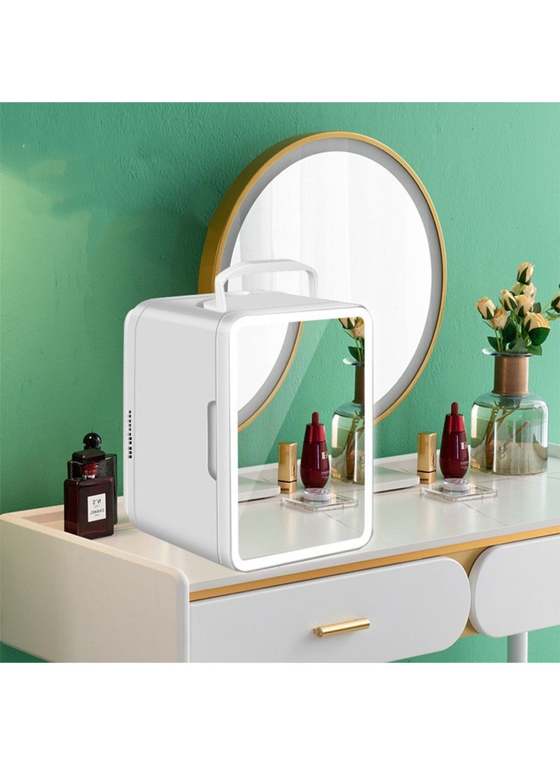Generic 4L Mini Fridge with mirror, Portable Cooler Fridge for Car, Office, Bedroom, Compact Car Refrigerators for Food, Drinks, Travel or Cool Small Makeup Fridge for Cosmetics, Skin Care and Food  - Image 3