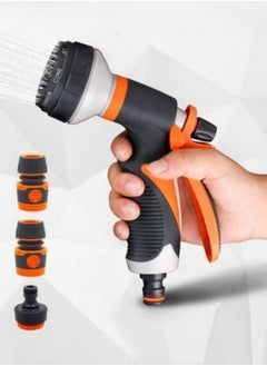 MIXDE Garden Hose Spray,8 Adjustable Patterns Water Gun,High Pressure Spray Nozzle Perfect For Watering Plants,Car Washing  - Image 1