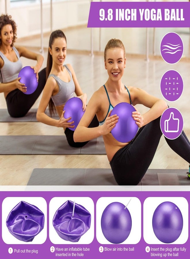 Silipull Pilates Ring Set for Women Exercise Equipment with 9 Inch Yoga Ball, Figure 8 Resistance Band, Sliding Disks, Yoga Bands Accessories Pilates Ring and Ball Set for Beginners Home Workouts - Image 4