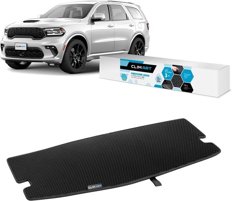 CLIM ART Custom Fit Cargo Liner for Dodge Durango 2011-2023 - Honeycomb Waterproof & Dirtproof Trunk Mat - Image 1