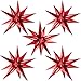 Moukiween 60 PCS Red Star Balloons 12 Point Cone Explosion Star Foil Balloons for Birthday Wedding Valentines Day Bridal Shower Christmas Graduation Ceremony and Anniversary Backdrop Red - Image 3