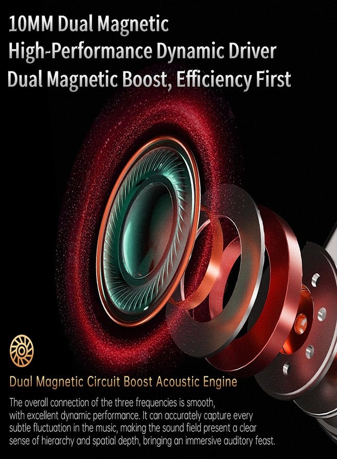سي سي أيه سماعات أذن داخلية من طراز CCA Phoenix، مزودة بمحرك ديناميكي مزدوج المغناطيس مع صوت عالي الدقة وصوت جهير عميق، سماعات أذن معدنية بالكامل احترافية للألعاب للموسيقيين والمغنين وعشاق الصوت (قابس 3.5 ملم) - Image 4