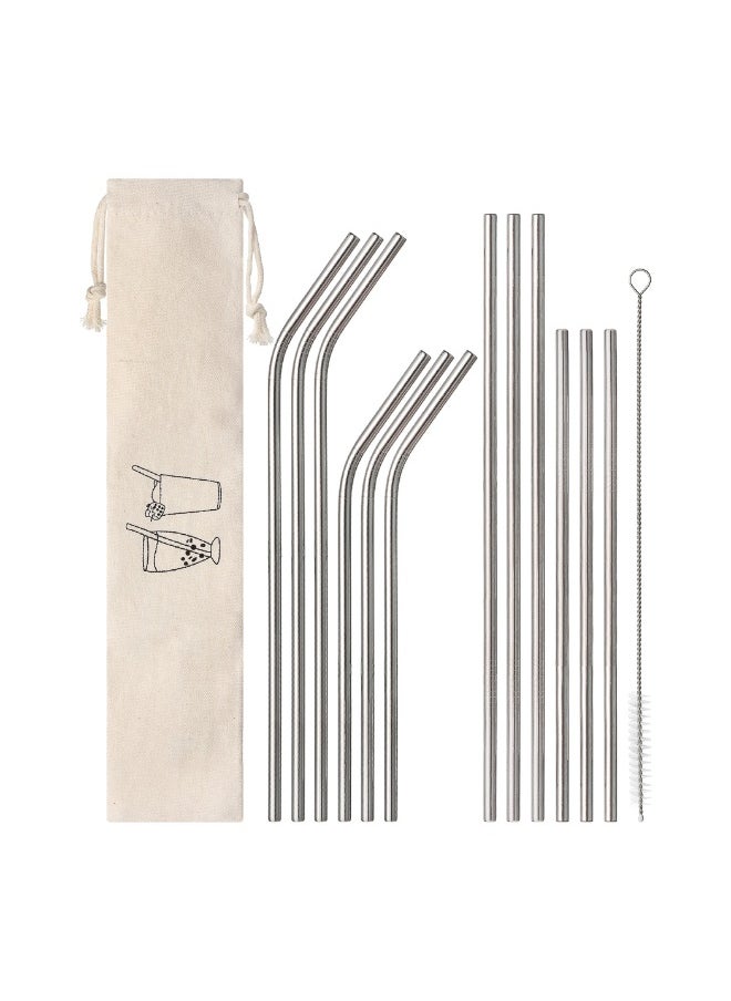 Miniso Enjoy eco-friendly sipping with this 12-piece portable straw set, complete with a convenient bag. 