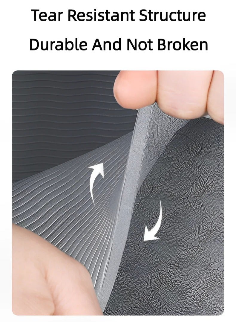 DURKU Foldable Yoga Mat 8mm Thicknesses Tpe Pilates Mat Exercise Fitness Pad Double Sided Non-Slip Easy To Store For Fitness, Yoga, Pilates, Rehabilitation Exercise, Sports 72 X 24 Inch - Image 4