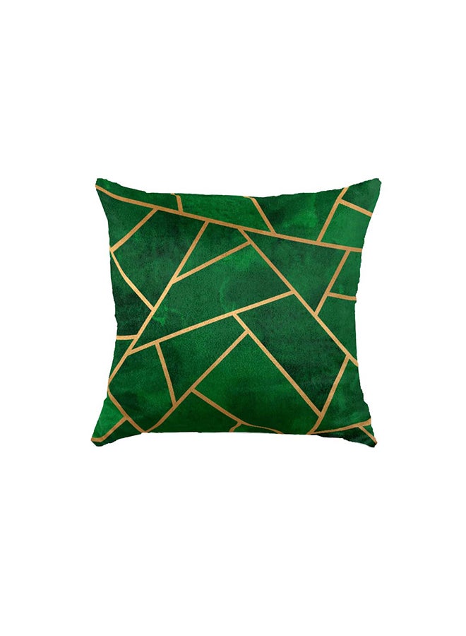 RIZARIES SuperSoft Green Geo Throw Cushion  - Image 2