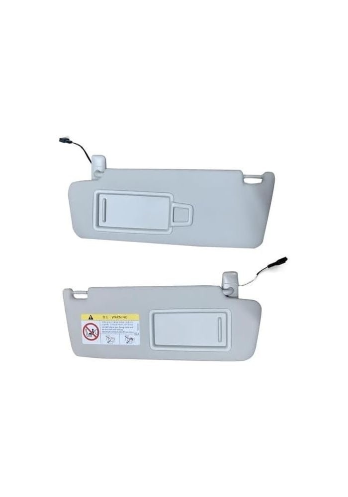 QASULER Side Sun Visor with Makeup Mirror - Image 2