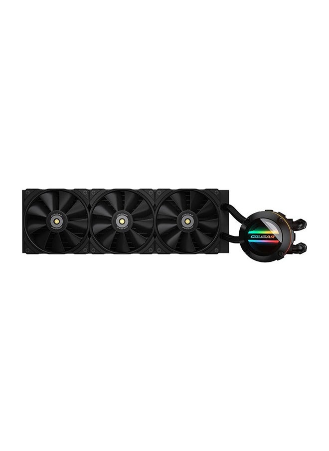 Cougar Poseidon GT 360 ARGB AIO Liquid CPU Cooler, 2000 RPM PWM Fans, 4.24 mmH2O, 82.48 CFM Air Flow, Rotatable Water BlockZrO₂ Bearing, 2510-3Pin, LGA 115X 1700, AMD AM5 / AM4, Black | GT 360 ARGB  - Image 2