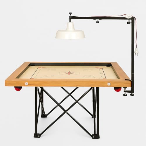 KNK Carrom Lamp Stand – Adjustable Stand with Electrical Fittings, Light Switch (Bulb Not Included) - Image 1