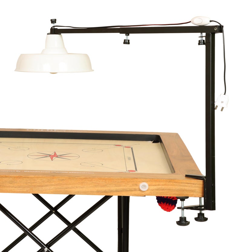 KNK Carrom Lamp Stand – Adjustable Stand with Electrical Fittings, Light Switch (Bulb Not Included) - Image 5