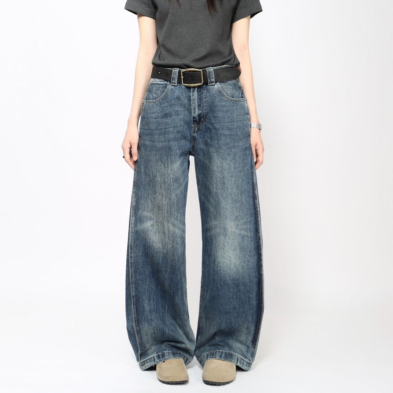 Unisex Classic Denim Jeans Loose Fit Daily Outdoor Wear - Image 5