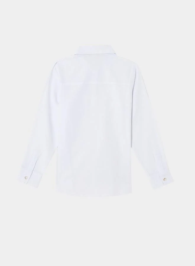 DeFacto DeFacto Solid Oxford Buttoned Down Shirt