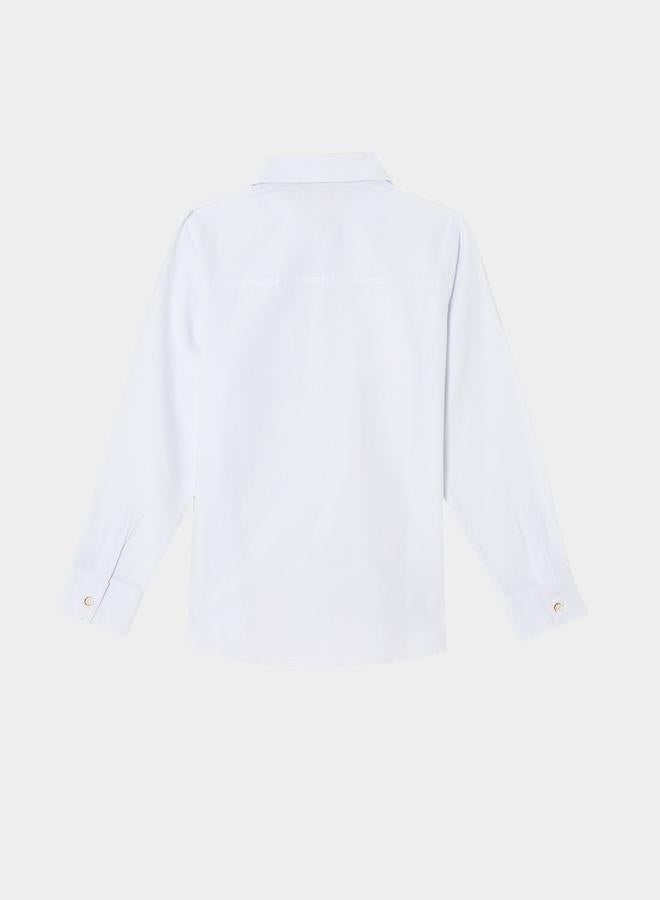 DeFacto DeFacto Solid Oxford Buttoned Down Shirt - Image 4