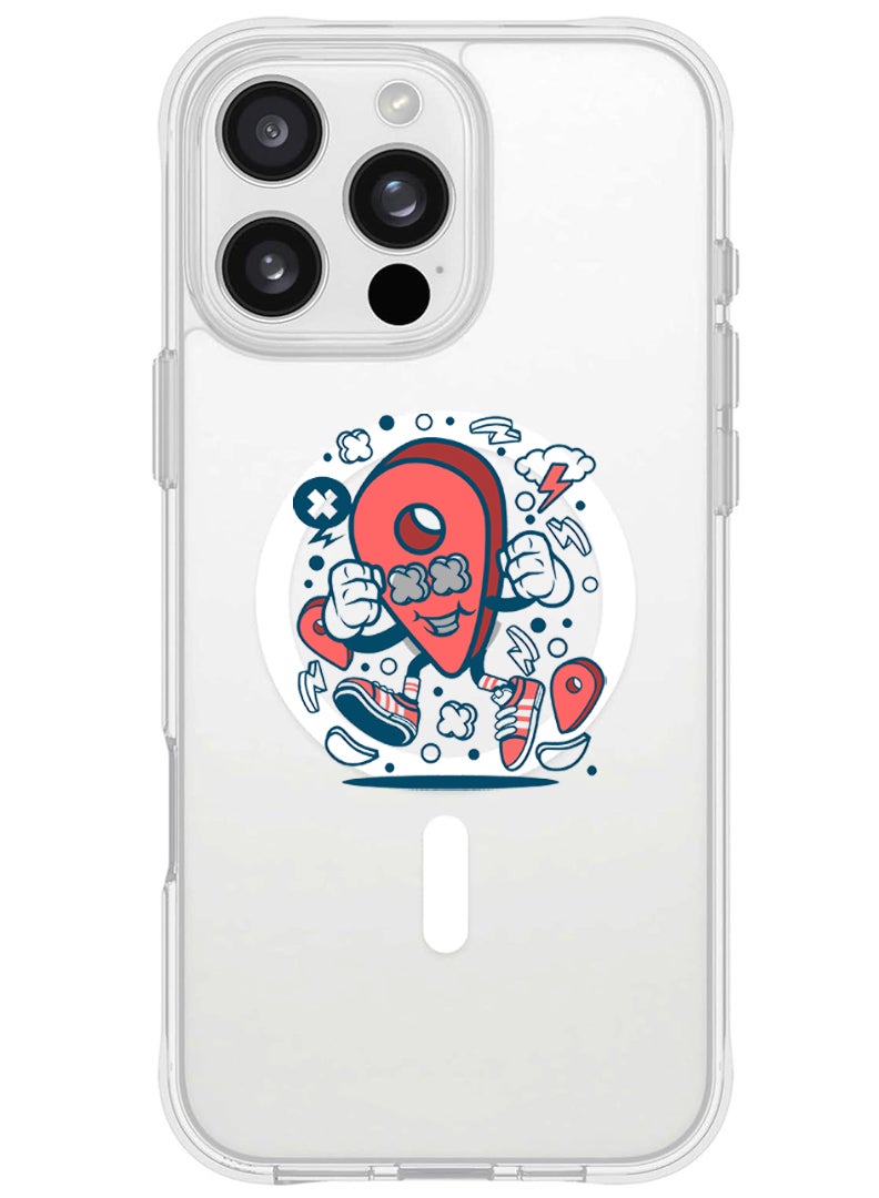 Theodor iPhone 16 Pro Max Magsafe Magnetic Case for iPhone Compatible with Wireless Charging, Shockproof Phone Bumper Cover - Location - Image 1