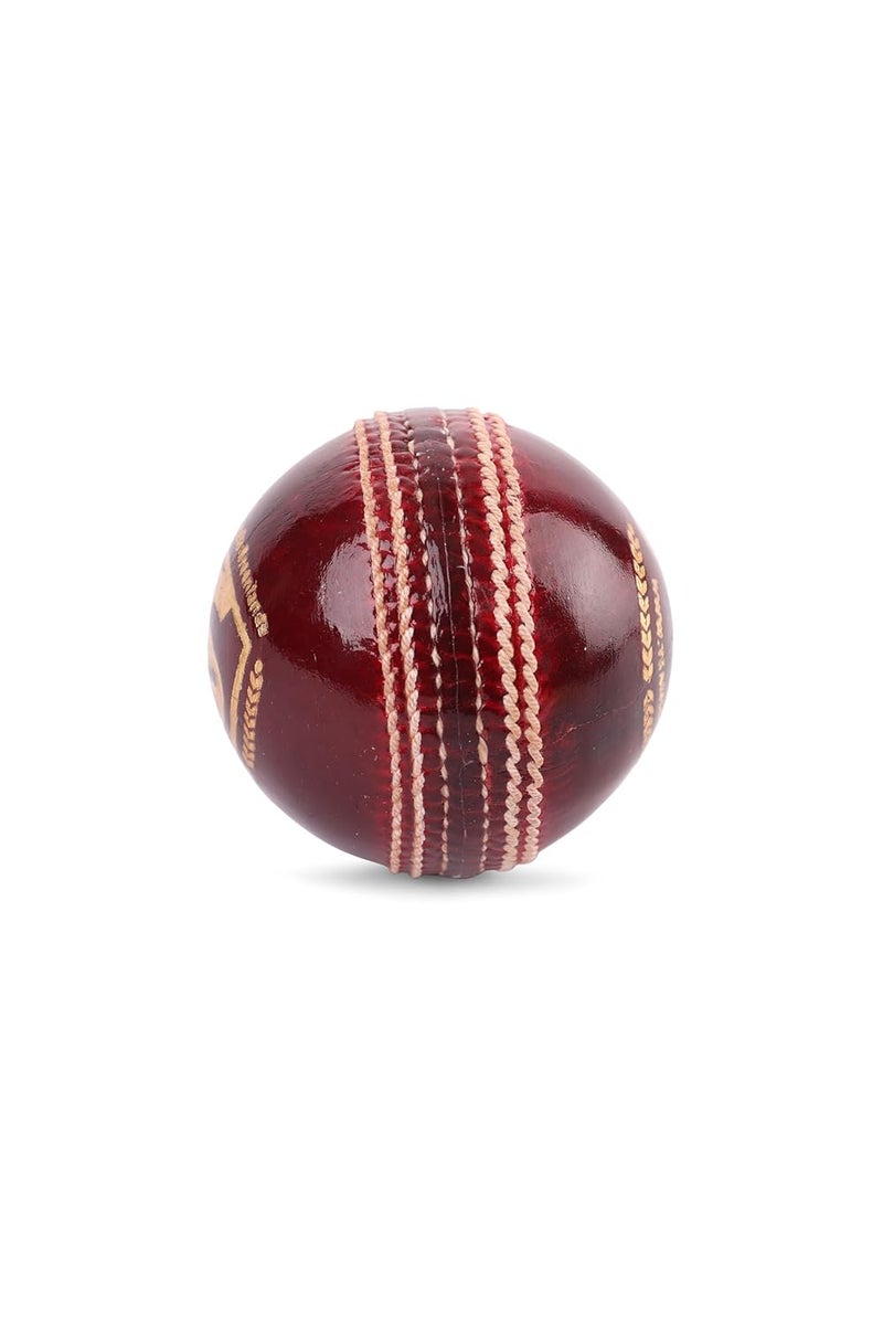 SG Club Cricket Ball Leather | Red | Standard Size | Leather | Adult | Four-Piece Construction | Alum Tanned Leather | Portuguese Cork Core | Wool Winding | Suitable for Club Matches - Image 3