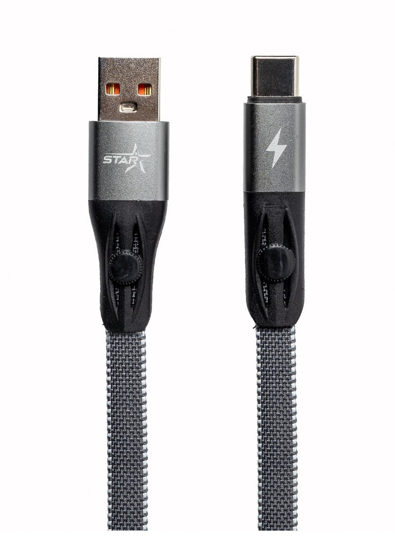 ستار كابل شحن type c فائق السرعه يناسب جميع الموبايلات - Image 3