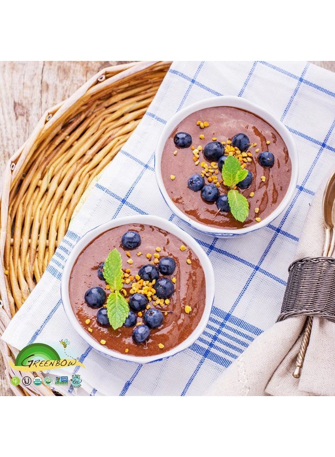 greenbow Organic Bee Pollen - 100% USDA Certified Organic, Non-GMO, Halal, Kosher Certified, Pure & Natural Bee Pollen - Superfood Packed with Proteins, Vitamins & Minerals - Gluten Free - 311g - Image 4